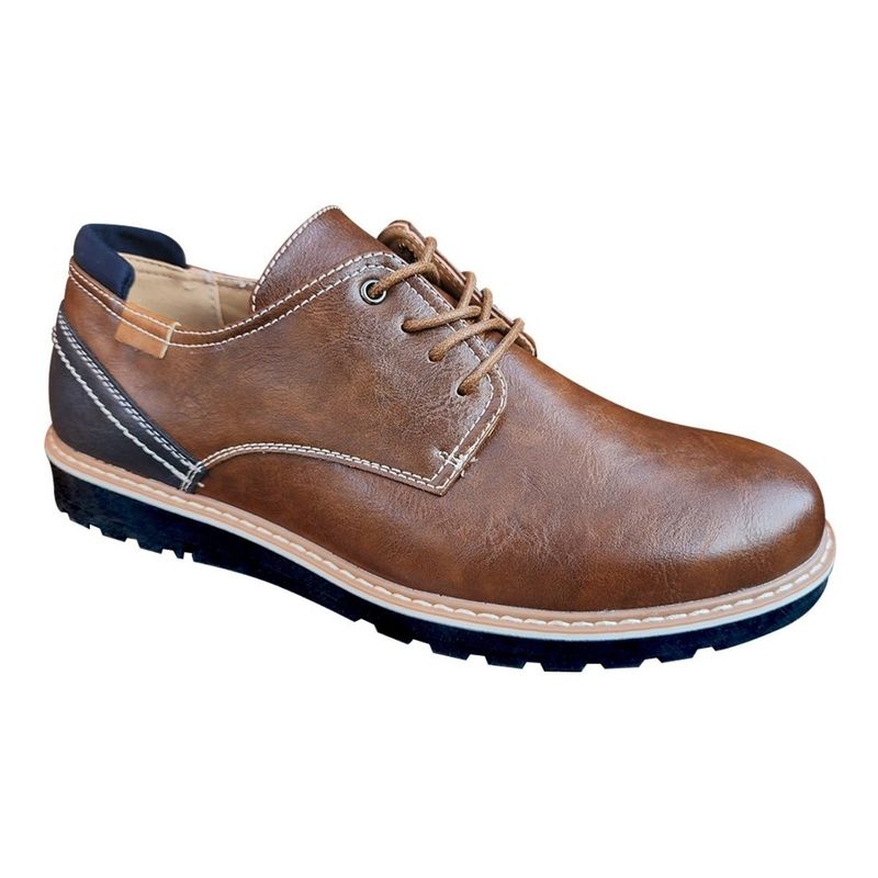 GENERICO - Zapato Casual De Hombre Oxford Ejecutivo Camel - 7116