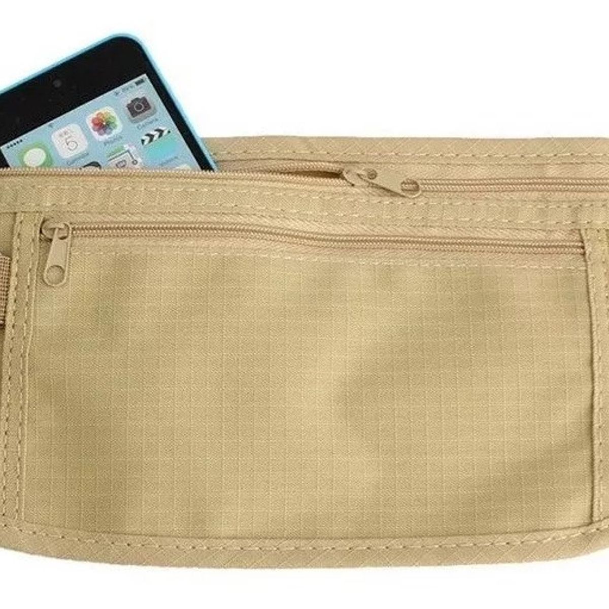 GENERICO - Banano Porta Pasaporte Documentos Dinero Viajero Discreto