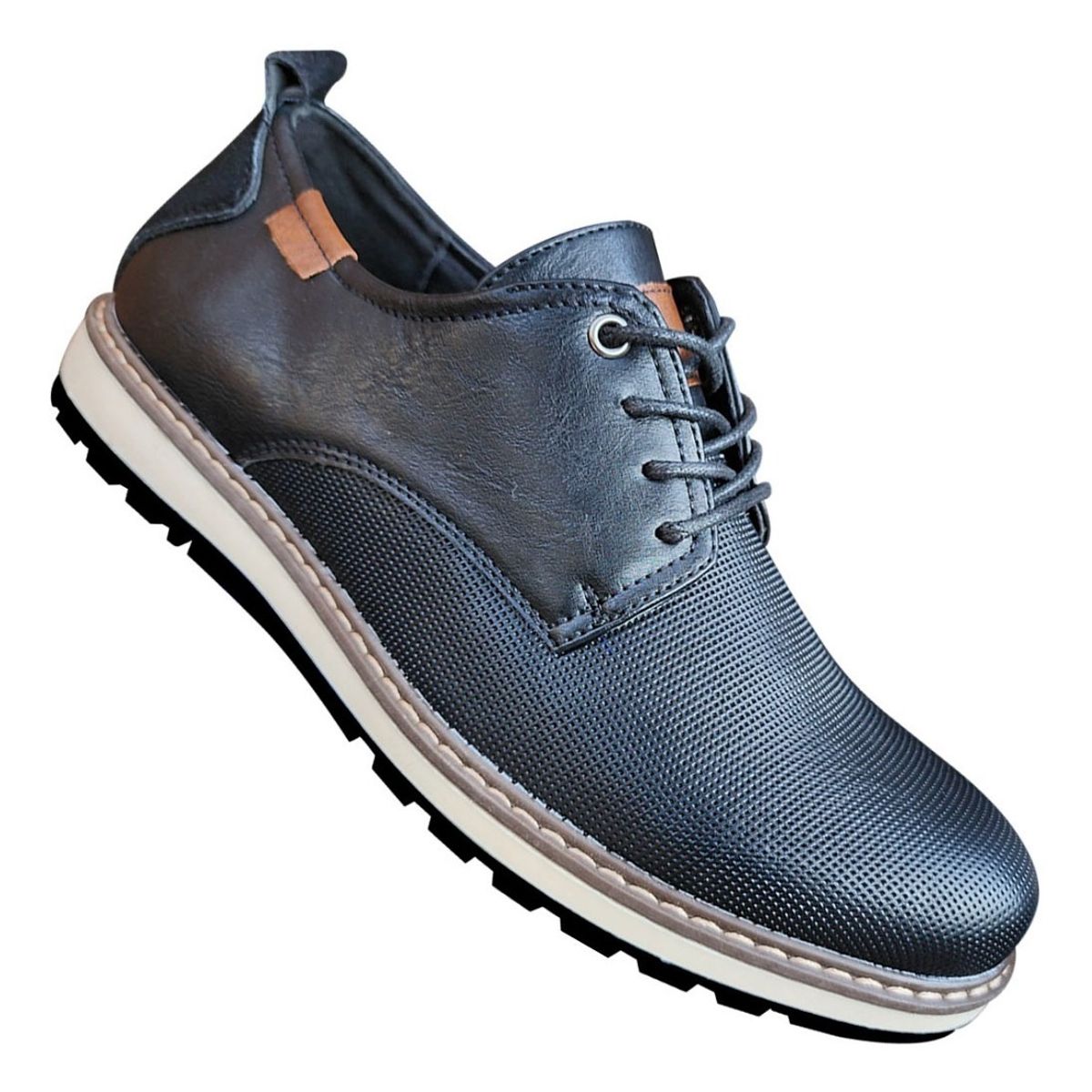 GENERICO - Zapato Casual De Hombre Oxford Ejecutivo Negro - 7122
