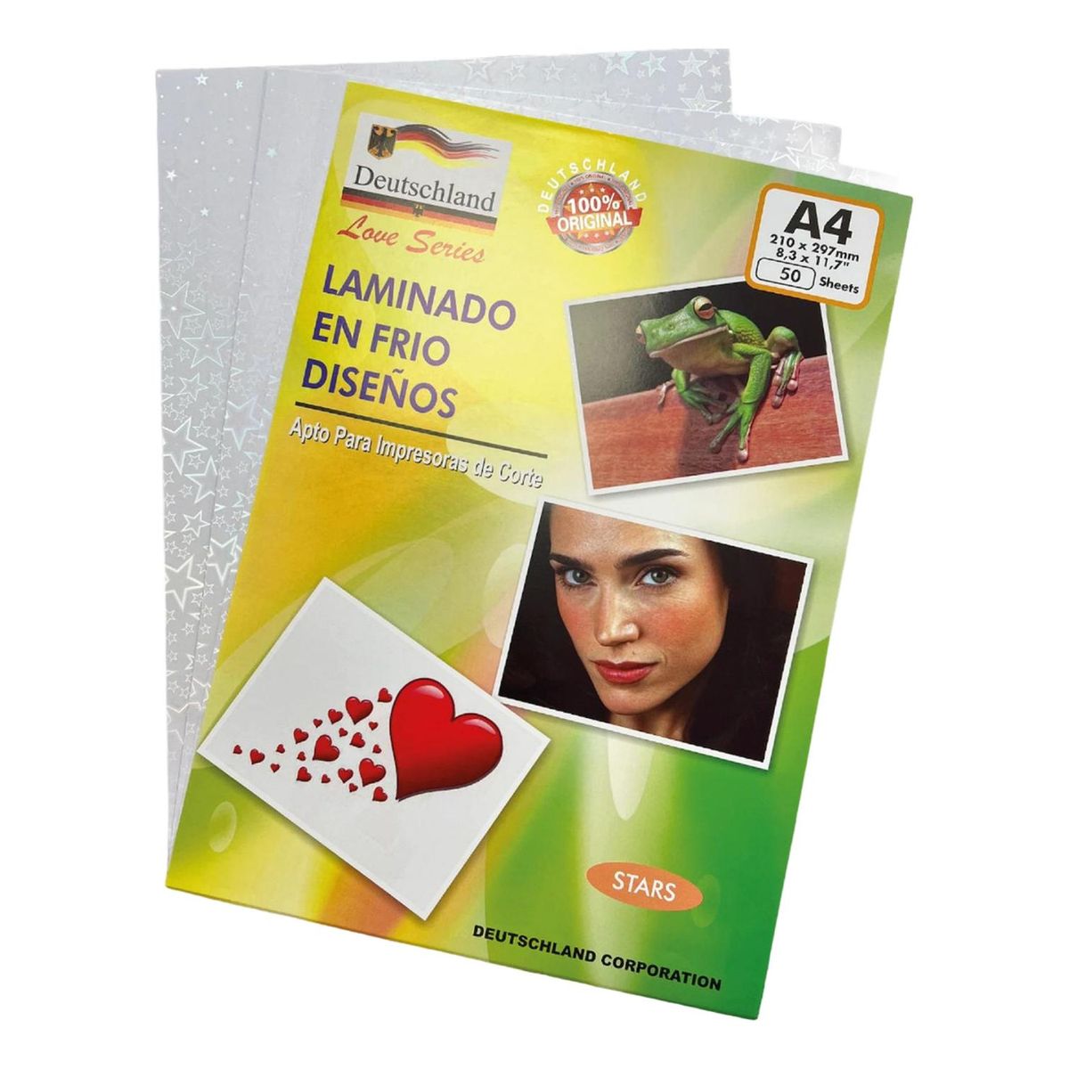 GENERICO - Laminado En Frio Holografico Diseños 50 Hojas A4 - Multicolor