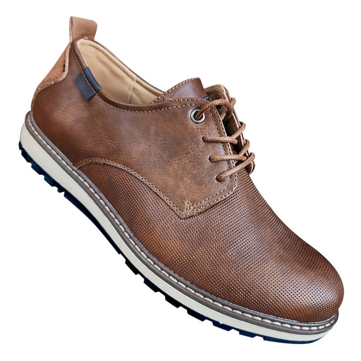 GENERICO - Zapato Casual De Hombre Oxford Ejecutivo Camel - 7121