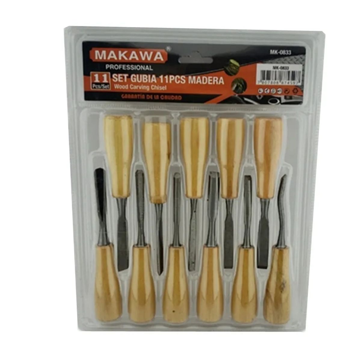 MAKAWA - Juego De Cinceles Para Tallar Madera Gubia 11 Piezas Makawa