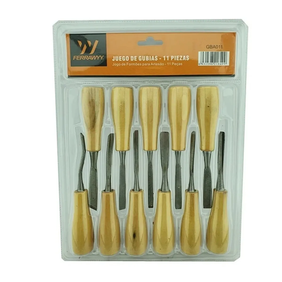 GENERICO - Juego De Cinceles Para Tallar Madera Gubia 11 Pieza Ferrawyy