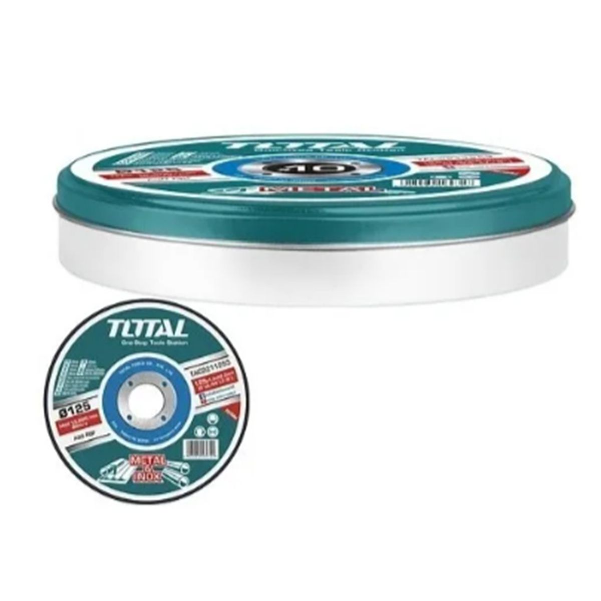 TOTAL TOOLS - Disco De Corte P/ Metal Acero Inoxidable 125mm 10 Und