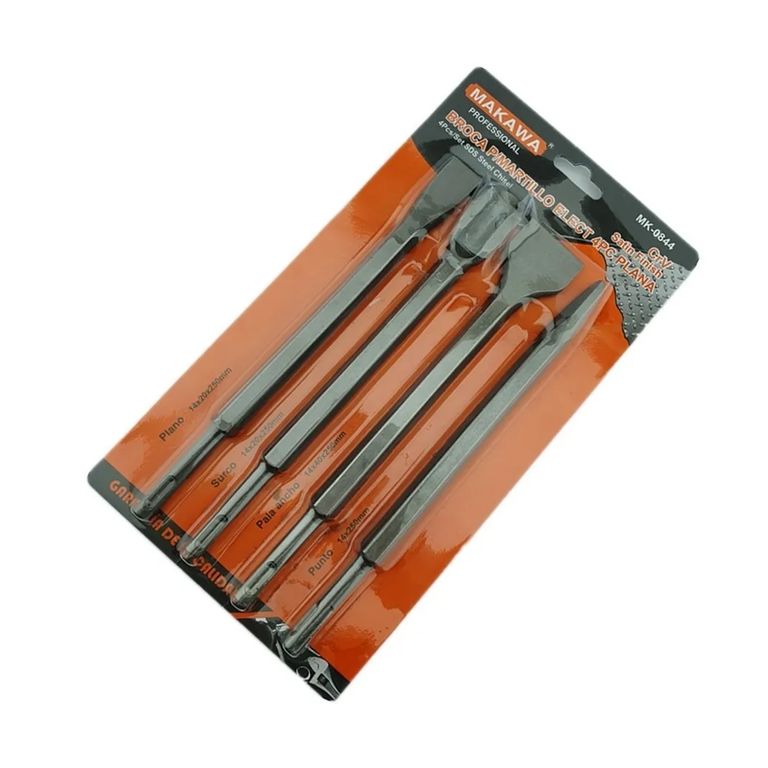 Set Juego De Broca Para Rotomartillo 4 Piezas Cr-v