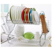 Escurridor Seca Platos 2 Niveles Inoxidable aluminio A2