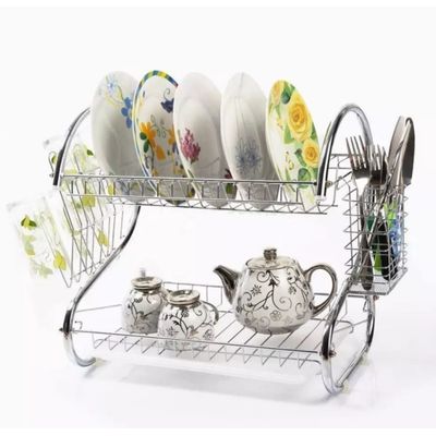 Imagen 2 del producto Escurridor Seca Platos 2 Niveles Inoxidable aluminio A2