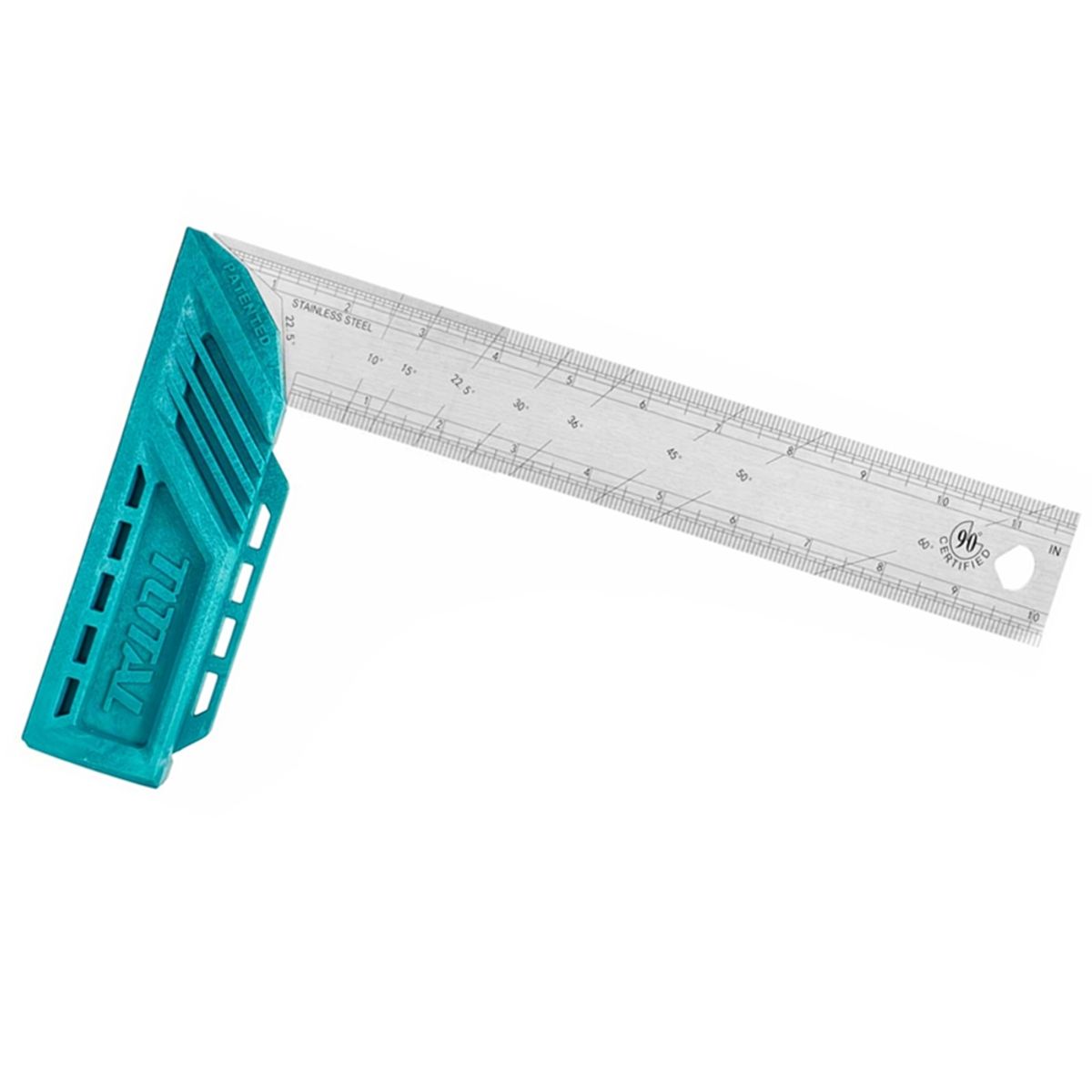 TOTAL TOOLS - Escuadra Carpintero Esquina 12 Pulgadas Acero Total