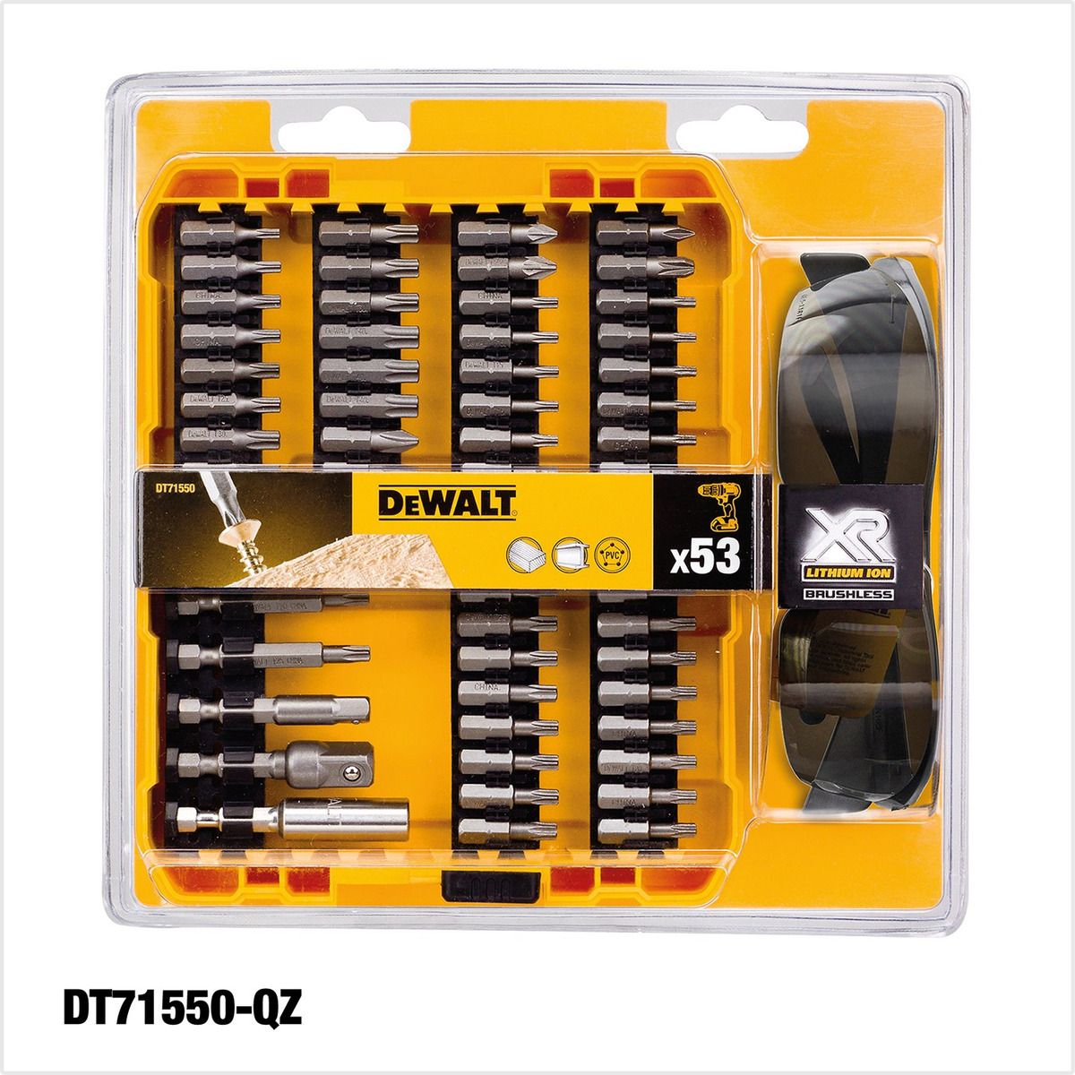 DEWALT - Set 52 Piezas Atornillar + Gafas Oscuras Dewalt Dt71550-qz