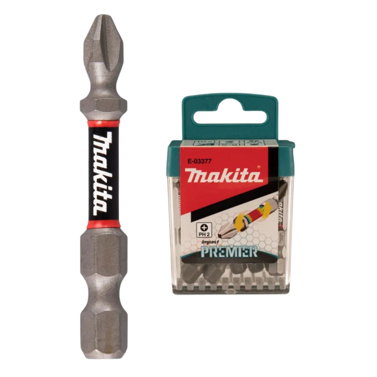 MAKITA - Set Juego De 10 Puntas Impact Premier Makita Ph2 X 50mm
