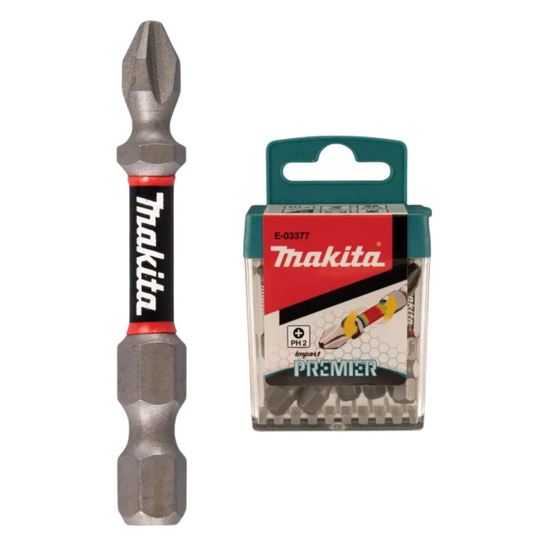 MAKITA - Set Juego De 10 Puntas Impact Premier Makita Ph2 X 50mm
