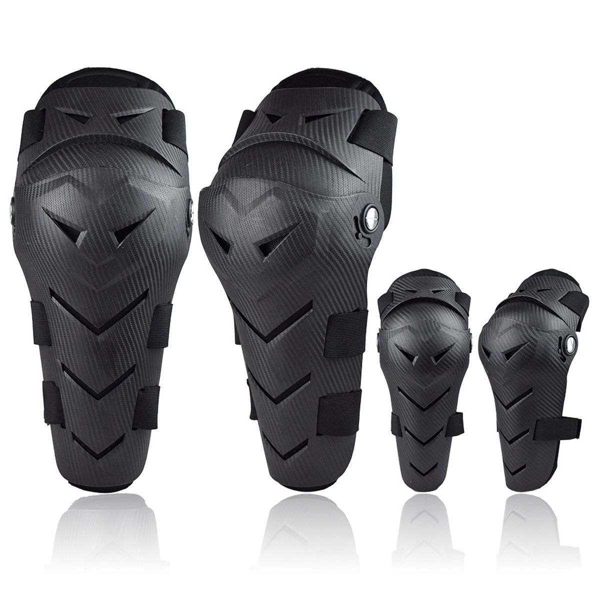 KUANGYE - Rodillera Y Codera Moto Articulada Protección