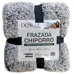 GENERICO - Frazadas Térmicas Polar Chiporro Manta 2 Plazas tonos grises