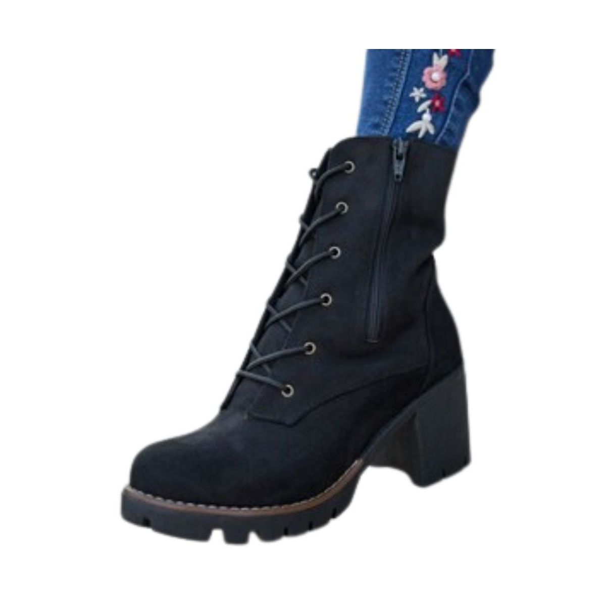 IMPORTADORA PASCALE MC - Botín Mujer Trenza negro