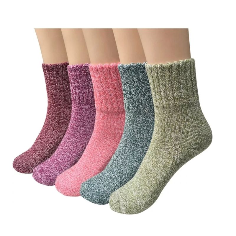 ANNI STAR - X12 Calcetines De Lana Para Mujer Grueso Para Invinerno 2023
