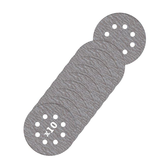 MAKITA - 10 Discos Lija Velcro 125mm (5'') Grano 150 Makita D-65866