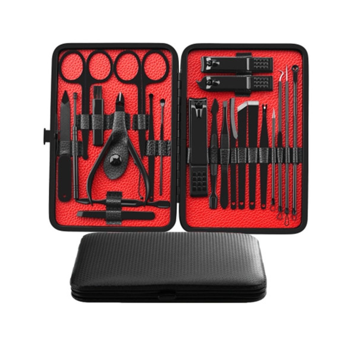 KUANGYE - 23 Piezas Manicura Pedicura Juego Cortaúñas Juego Profesiona