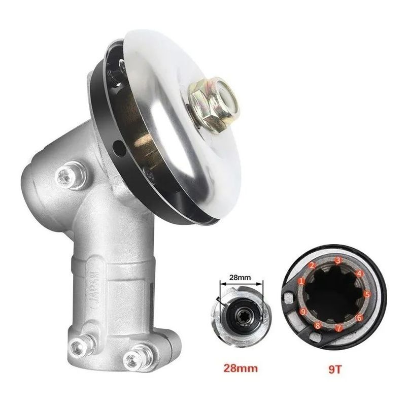 KUANGYE - Cabezal Desbrozadora Tubo 28 Mm 9 Estrias