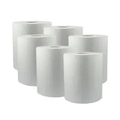 GENERICO - Toalla De Papel Bobina Ipel autocorte 6 Rollos De 200 Metros