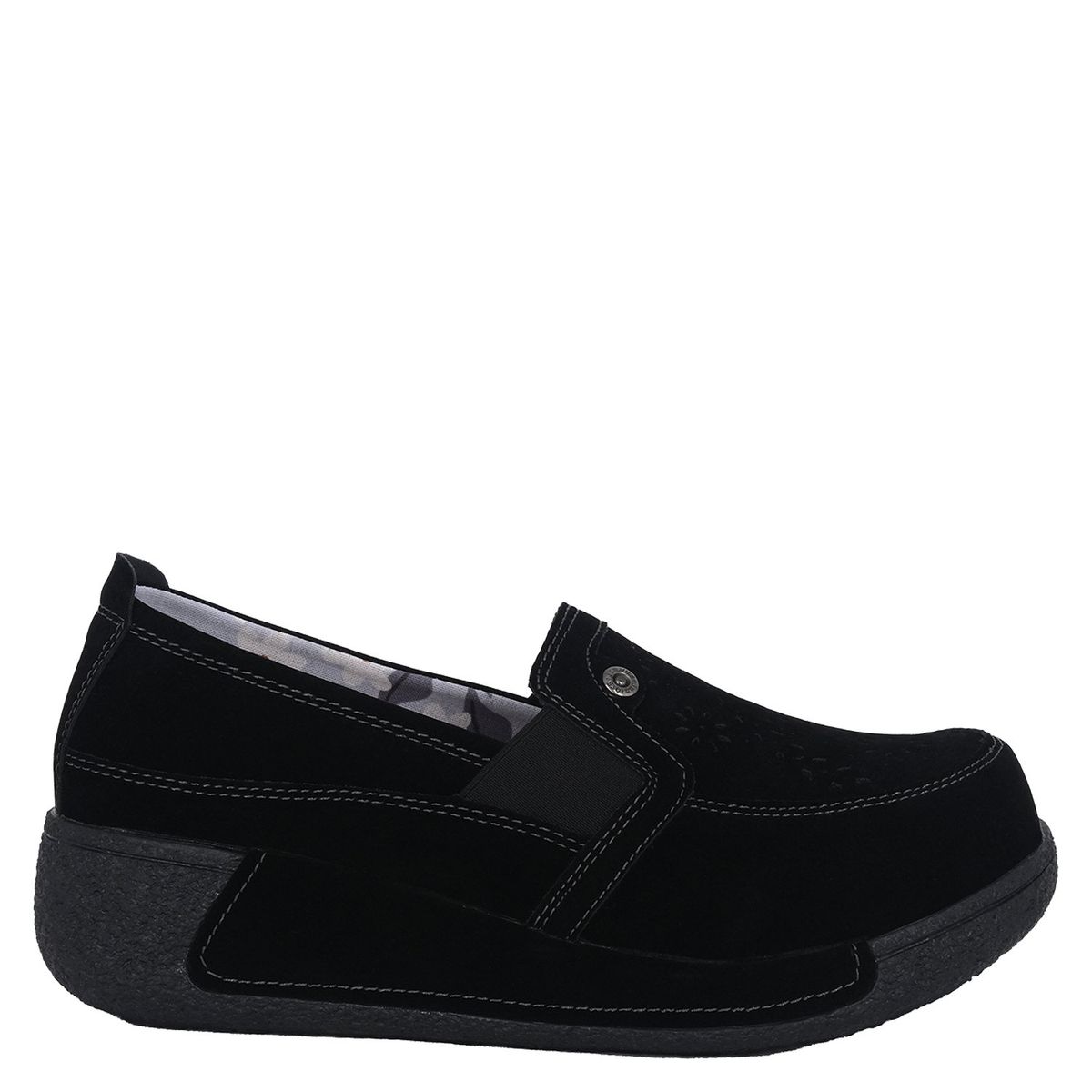 ALQUIMIA - Mocasin Mujer Negro Brunonia Alquimia