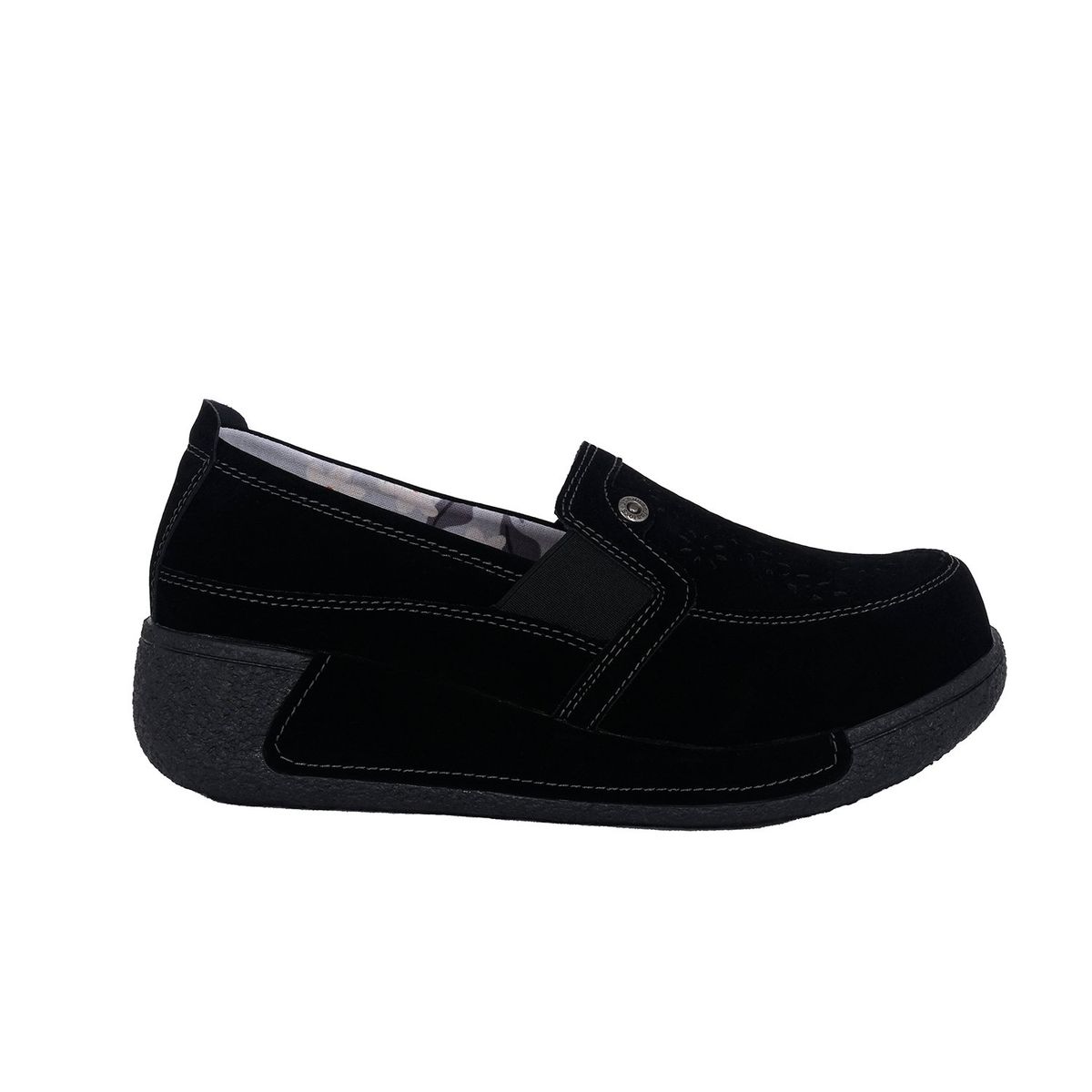 ALQUIMIA - Mocasin Mujer Negro Brunonia Alquimia