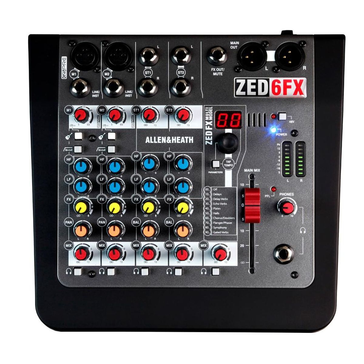 ALLEN & HEATH - Mixer Análogo Allen & Heath ZED6FX