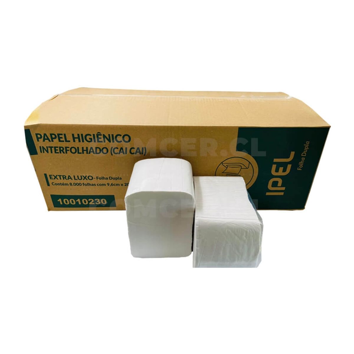 GENERICO - Papel higiénico interfoliado doble hoja 8.000 hojas