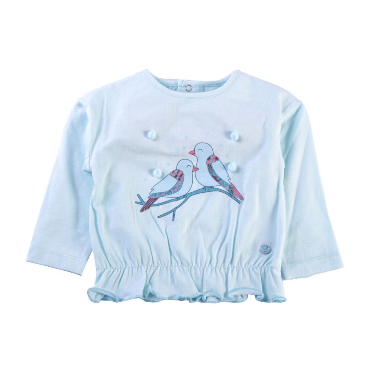 PILLIN - Polera Manga Larga Bebé Niña Menta Pillin PILLIN