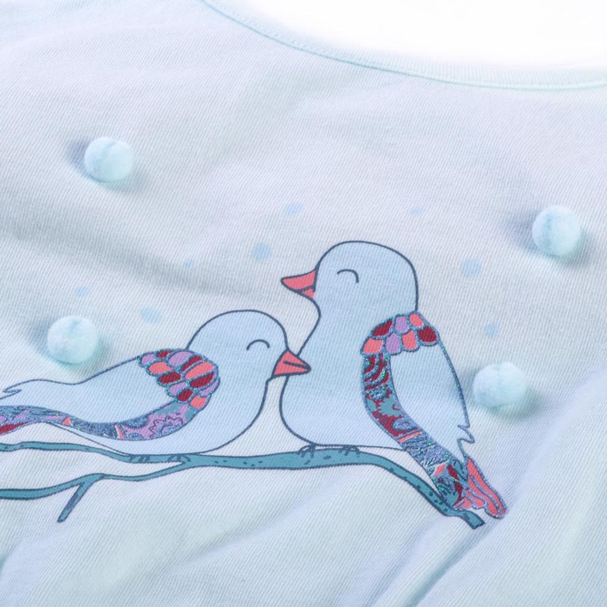 PILLIN - Polera Manga Larga Bebé Niña Menta Pillin PILLIN