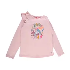 PILLIN - Polera Manga Larga Niña Rosado