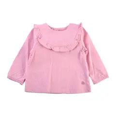 PILLIN - Polera Manga Larga Bebé Niña Rosado