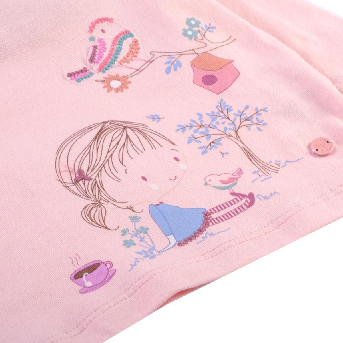 PILLIN - Polera Manga Larga Bebé Niña Rosado Pillin - Rosa