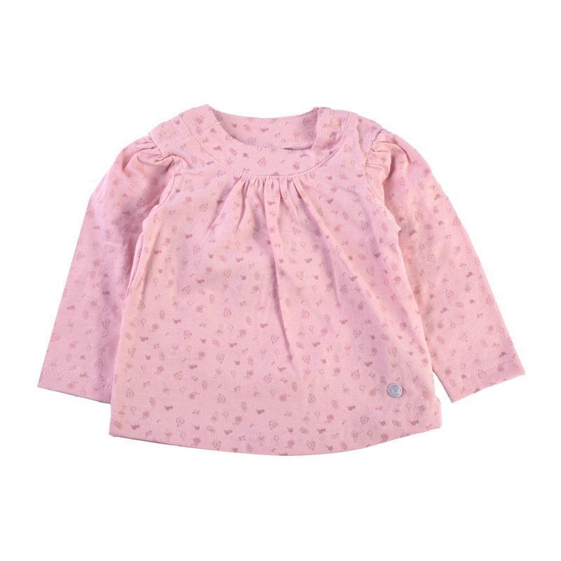 PILLIN - Polera Manga Larga Bebé Niña Palo rosa Pillin PILLIN