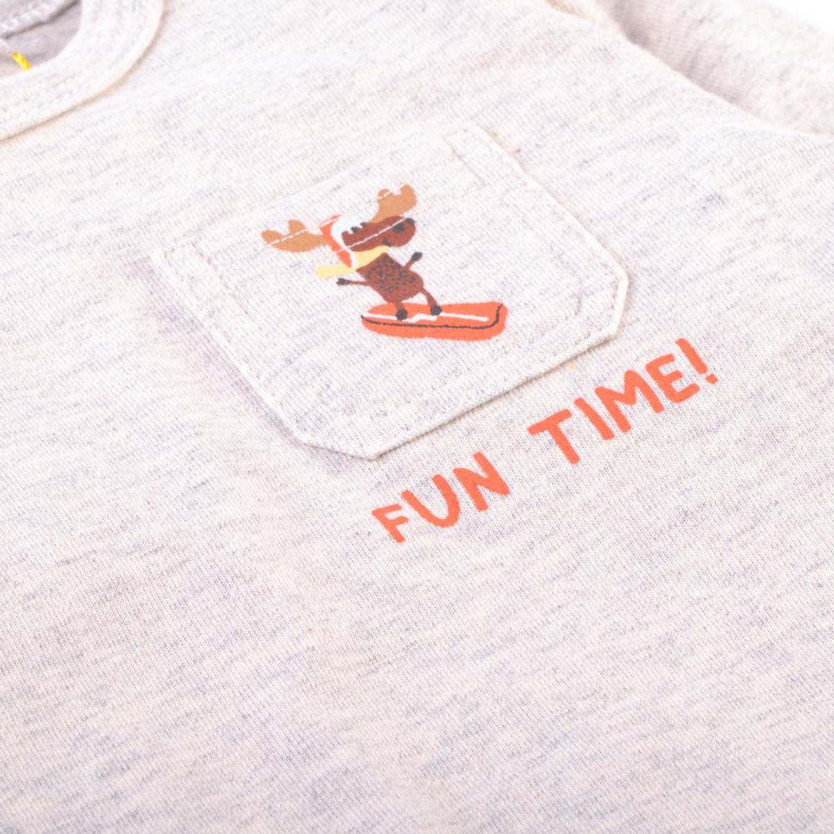 PILLIN - Polera Manga Larga Bebé Niño Beige Pillin PILLIN