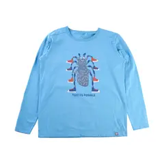 PILLIN - Polera Sustentable Niño Azul
