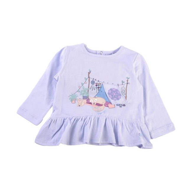 PILLIN - Polera Manga Larga Bebé Niña Lavanda Pillin - Lavanda