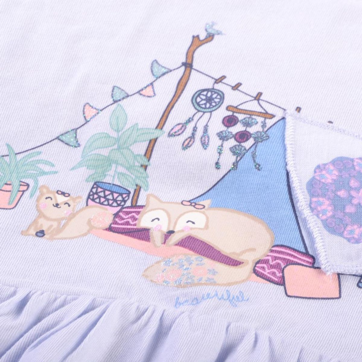 PILLIN - Polera Manga Larga Bebé Niña Lavanda Pillin - Lavanda