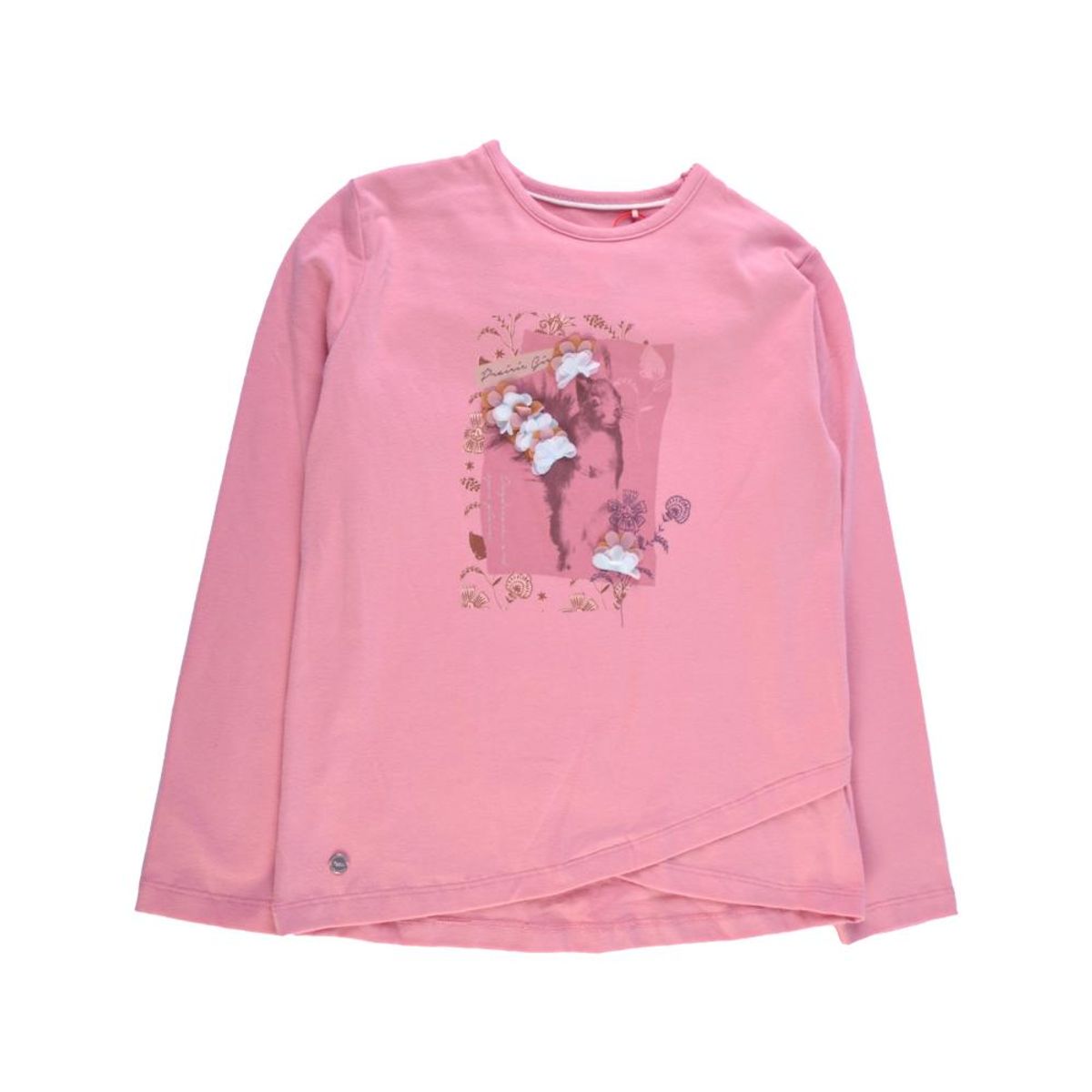 PILLIN - Polera Manga Larga Niña Palo rosa Pillin PILLIN