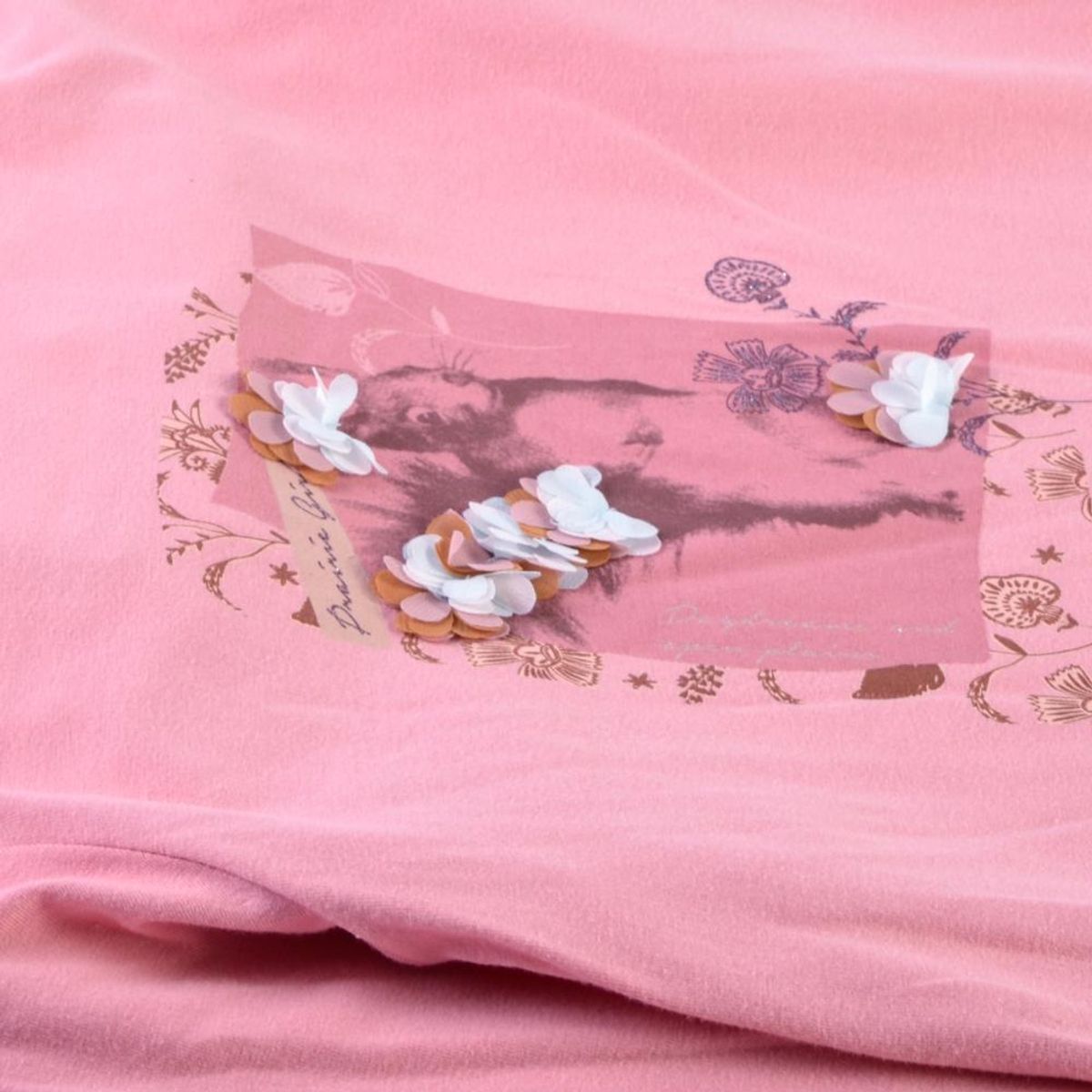 PILLIN - Polera Manga Larga Niña Palo rosa Pillin PILLIN