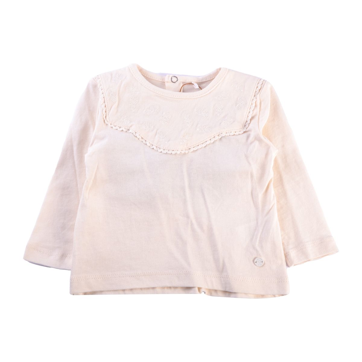 PILLIN - Polera Manga Larga Bebé Niña Blanco Pillin PILLIN