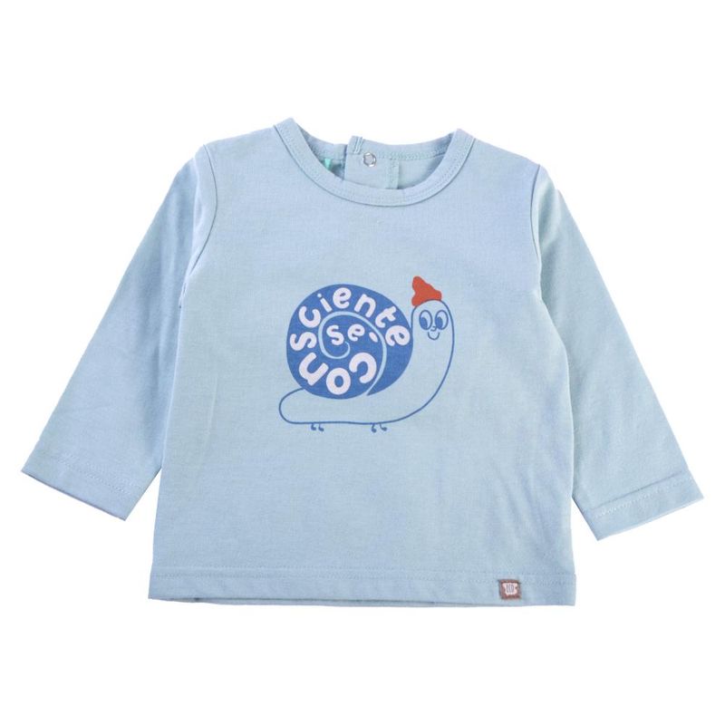 PILLIN - Polera Sustentable Bebé Niño Verde Pillin - Celeste_.