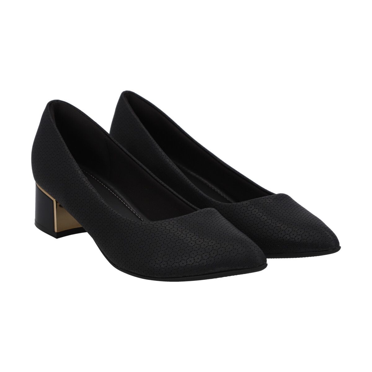 PICCADILLY - Zapato Taci Negro/Oro  Piccadilly