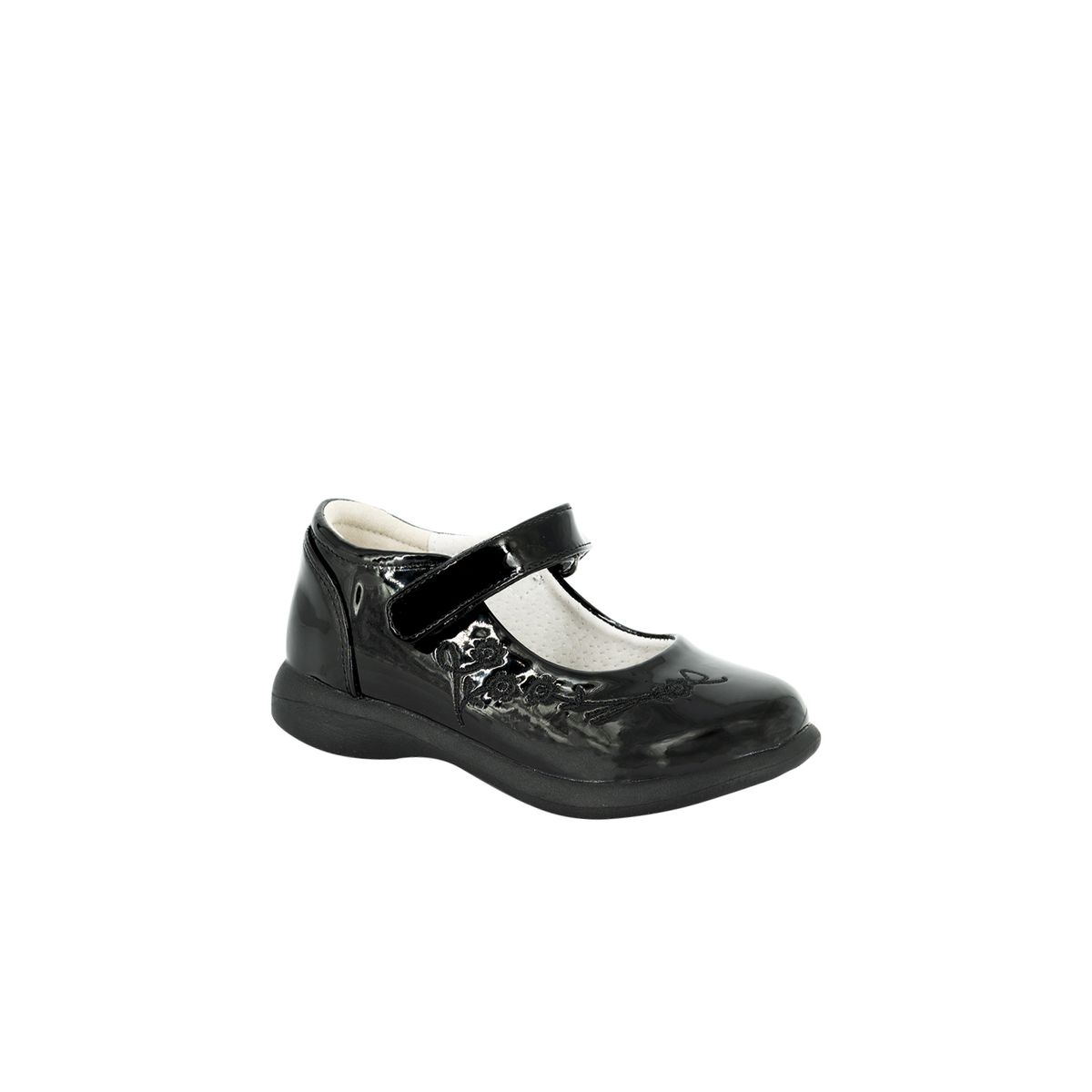 BAMBOO - Zapato Cueca Niña Negro Charol Nemésis Bamboo
