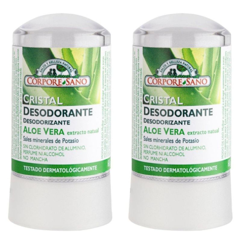 CORPORE SANO - Desodorante Piedra De Alumbre Aloe Vera Corpore Sano Pack 2