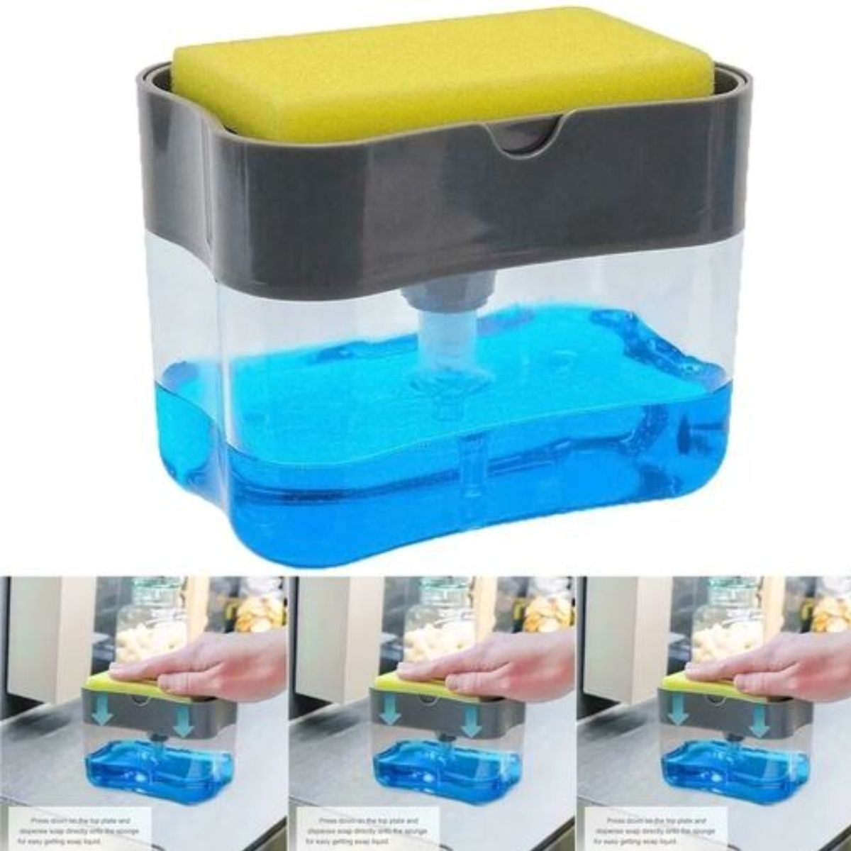 GENERICO - Dispensador De Lava Lozas Ahorrador Manual Para La Cocina