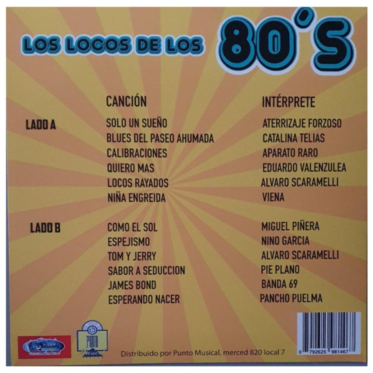 HITWAY MUSIC - LOS LOCOS DE LOS 80"S - VARIOS - VINILO