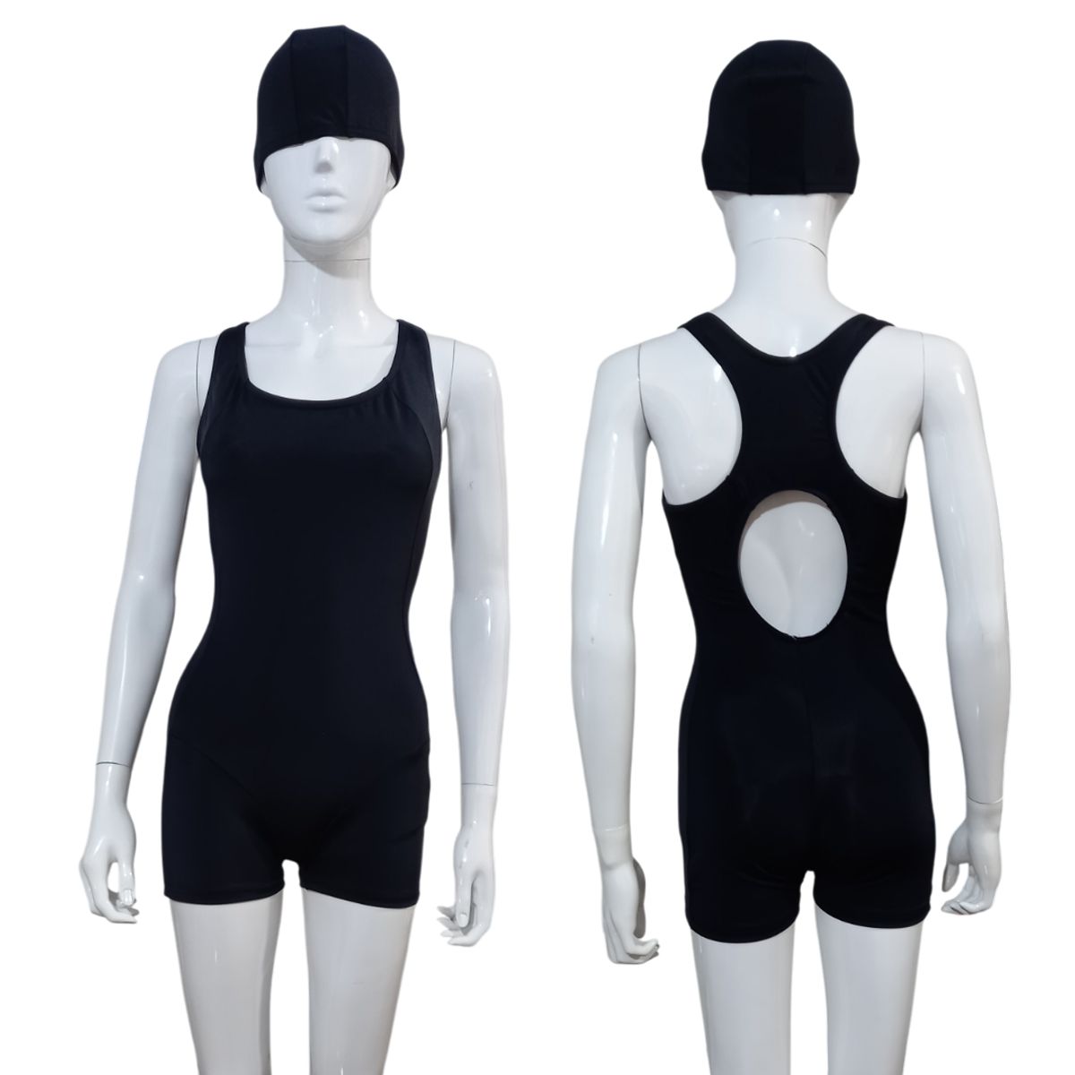 CERASUS PROJECTS - Traje de baño deportivo de Pierna CATSUIT con gorra Cerasus Projects