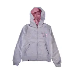 PILLIN - Poleron con Capucha Niña Gris claro - Gris Claro