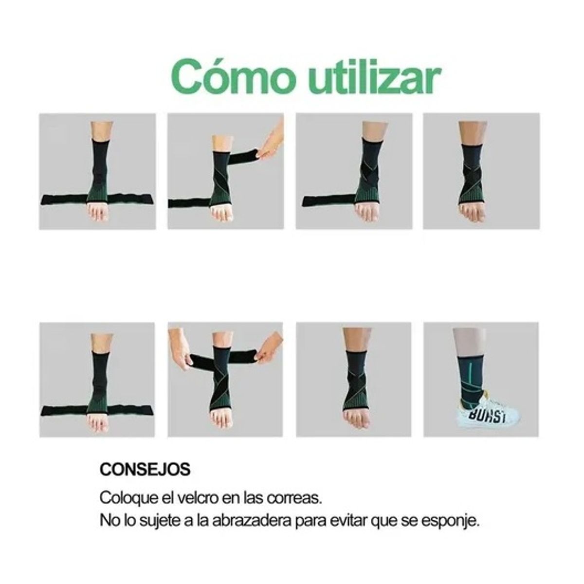 GENERICO - Packx2 Tobillera Venda Elastica Ortopedica Compresión Dolor