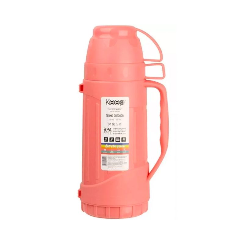KEEP - Termo Outdoor 1 Litro Caliente/Frío Rosado - Keep